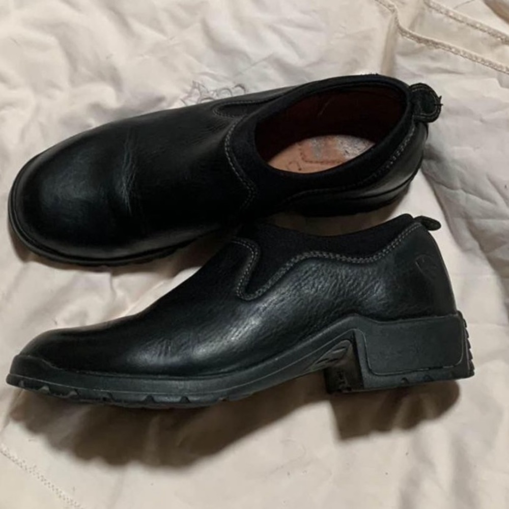 Ariat slip on black leather work shoes sz woman’s 9